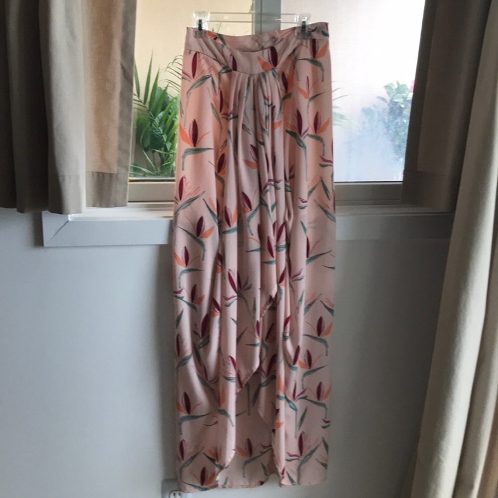 Light pink maxi skirt